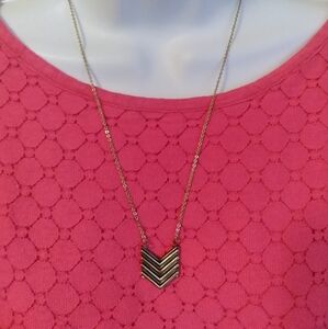 Chevron Army sign type necklace